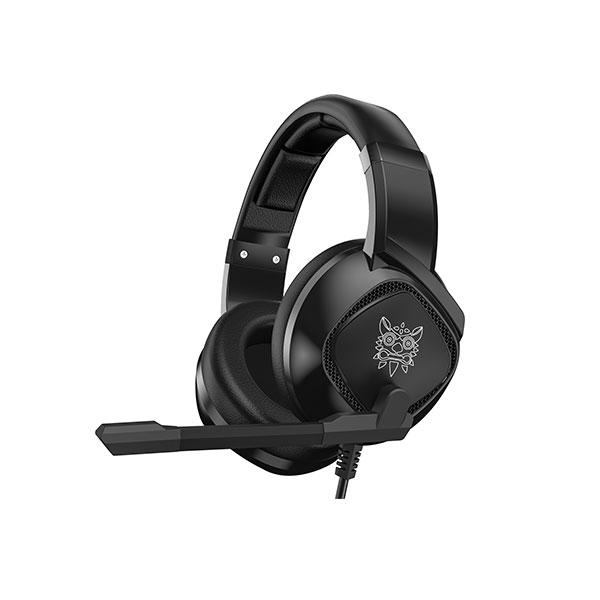 ONIKUMA K19 RGB WIRED STEREO GAMING HEADSET TRUE NOISE CANCELLATION, USB+3.5MM AUDIO PLUG FOR PS4/PC/XBOX ONE CONTROLLER/LAPTOP, BLACK