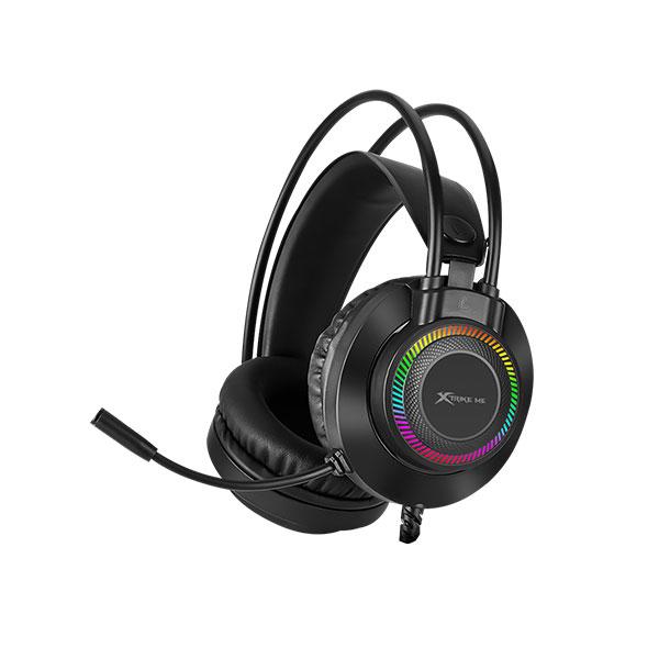 XTRIKE ME GH-509 WIRED STEREO GAMING HEADSET WITH MICROPHONE AND RGB BACKLIGHT BLACK
